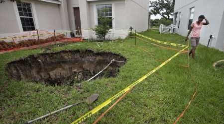  Sinkholes on Following Tropical Storm Debby Several New Sinkholes Opened Up Last