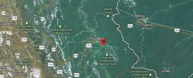 Email Email Very strong but luckily deep earthquake struck Peru on August 2, 2012 at 9:38 UTC according to USGS. Epicenter was located 34 km (21 miles) E of Pucallpa, Peru at 8.379°S, 74.245°W.  Recorded depth was 143.3 km (89.0 miles). EMSC is reporting magnitude 5.8 and depth od 135 km. This earthquake can have a low humanitarian impact based on the magnitude and the affected population and their vulnerability. There are 360000 people within 100km radius. Magnitude 6.1 Date-Time...