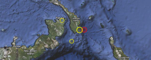 Email Email Magnitude 6.3 earthquake hit New Ireland, Papua New Guinea on August 2, 2012 at 9:56 UTC according to USGS. Epicenter was located 34 km (21 miles) SE of Taron, PNG at 4.706°S, 153.228°E. Recorded depth was 70.6 km (43.9 miles). EMSC is reporting magnitude 5.8 and depth of 60 km. This earthquake can have a low humanitarian impact based on the magnitude and the affected population and their vulnerability. There are no people living in 100 km...