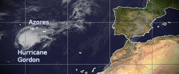 The Watchers Tweet Tweet Portugal’s Azores archipelago is bracing for Hurricane Gordon which had intensified to Category 2 and is forecast to hit the eastern-most islands early on Monday.  Additional weakening is forecast but Gordon is still expected to be a hurricane when it passes near or over the eastern Azores. It is expected to weaken to Category 1 before it passes close to Santa Maria and Sao Miguel islands. Category 1 hurricanes have enough strength to...