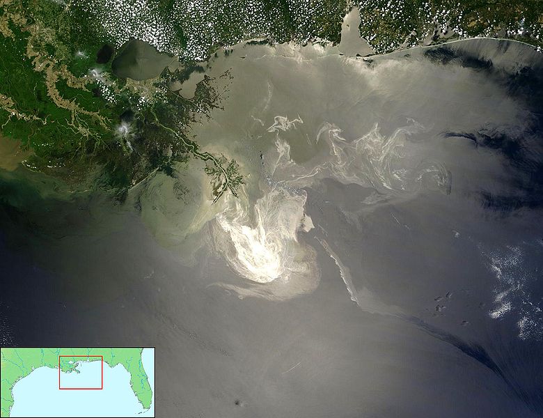Gulf of Mexico - Oil spill - Satellite image